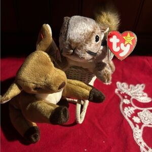 Ty Plush Toy Duo -chipper & whisper